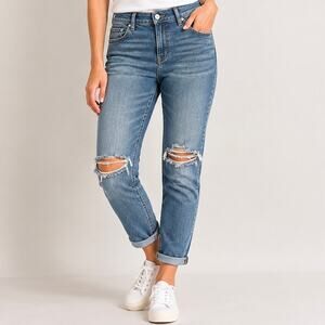 PILCRO AND THE LETTERPRESS | Slim Boyfriend Distressed Jeans | Size 30
